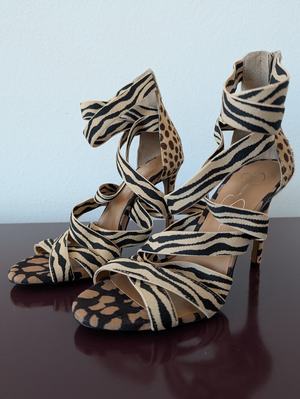 Jessica Simpson Animal Print Heels - Picture 2 of 5